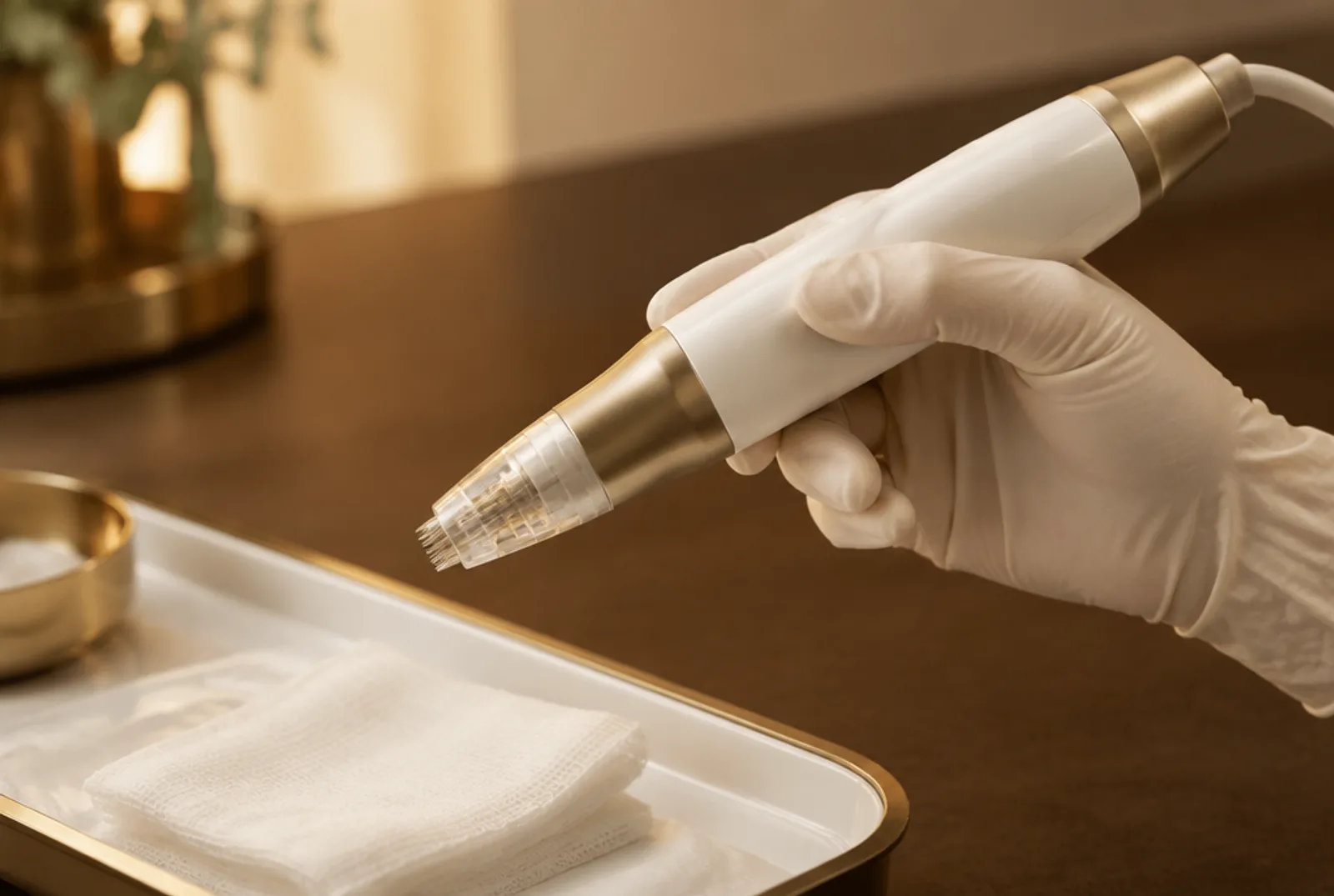 Illustration: a generic handheld device on a tray